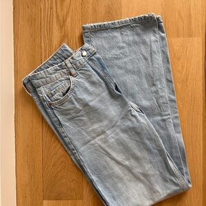 Zara Blue Straight Jeans Classic Style